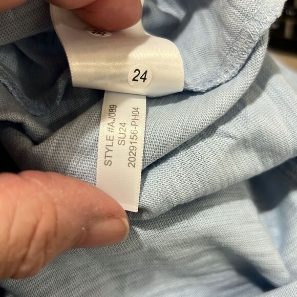 j crew factory aj089. Girlfriend Crewneck Tee For Women blue NWT size S - Picture 9 of 9